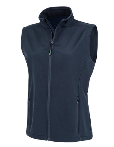RES-R902F-Womens Recycled 2-Layer Printable Softshell Bodywarmer